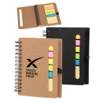 Union Printed - 3x5 - Craft Spiral Sticky Notes Jotter - Notebook with Pen Loop Custom Imprinted