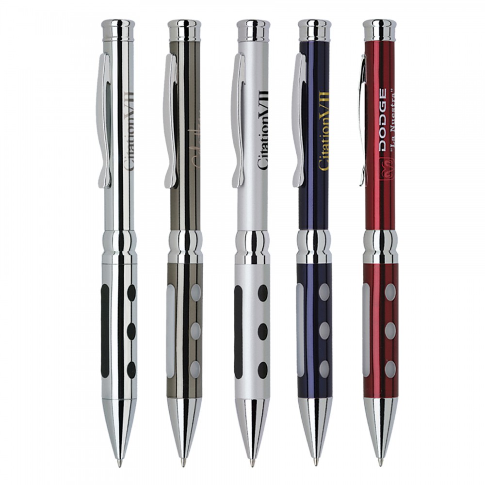 Metal Pen, Ballpoint pen, Twist action, Blue ink refill optional Logo Branded Metal Pen, Ballpoint pen, Twist action, Blue ink refill optional Logo Branded