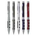 Metal Pen, Ballpoint pen, Twist action, Blue ink refill optional Logo Branded