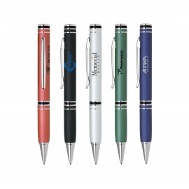 Metal Pen, Ballpoint pen, Twist action, Blue ink refill optional Custom Engraved