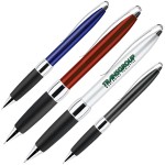 Metallic Twist Action Ballpoint Pen w/ Ultra Soft Rubber Grip Custom Engraved