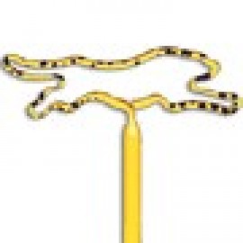 Leopard Cheetah Multi-Color Inkbend Standard, Bent Pen Custom Engraved