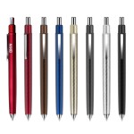 Screw Tread Texture Click Metal Pen Custom Imprinted