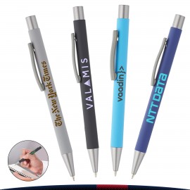 Custom Imprinted Rubber Coated Metal Pen