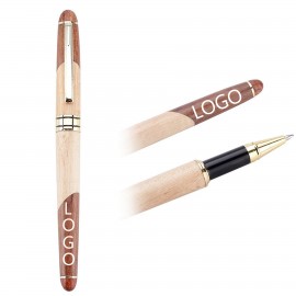 Custom Wooden Gel Pen Logo Branded  Custom Wooden Gel Pen Logo Branded