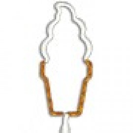 Custom Imprinted Ice Cream Soft Serve Cone Multi-Color Inkbend Standard, Bent Pen  Custom Imprinted Ice Cream Soft Serve Cone Multi-Color Inkbend Standard, Bent Pen