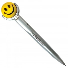 Smiley Face Specialty Pen w/Squeeze Topper Custom Engraved