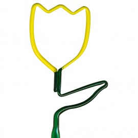 Logo Branded Flower Tulip Multi-Color Inkbend Standard, Bent Pen