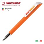 Custom Imprinted Maxema Italian Pen - Flow Rubberized Pen