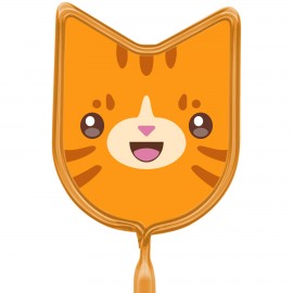 Custom Engraved Inkbend Standard Billboard Pens W/ Orange Cat Head Stock Insert  Custom Engraved Inkbend Standard Billboard Pens W/ Orange Cat Head Stock Insert