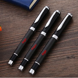 Metal Ballpoint Pen w/Pocket Clip Logo Branded