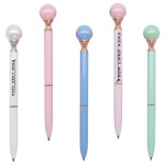 Pearl Retractable Ballpoint Pen Logo Branded