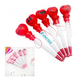 Logo Branded Creative Heart Shaped Bounce Ballpoint Pen