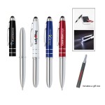 Custom Imprinted Ipad/Iphone stylus with LED and ballpoint pen