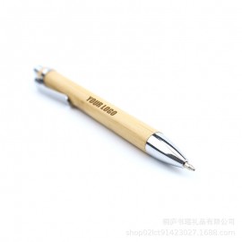 Custom Imprinted Customized advertising pen with bamboo ballpoint pen