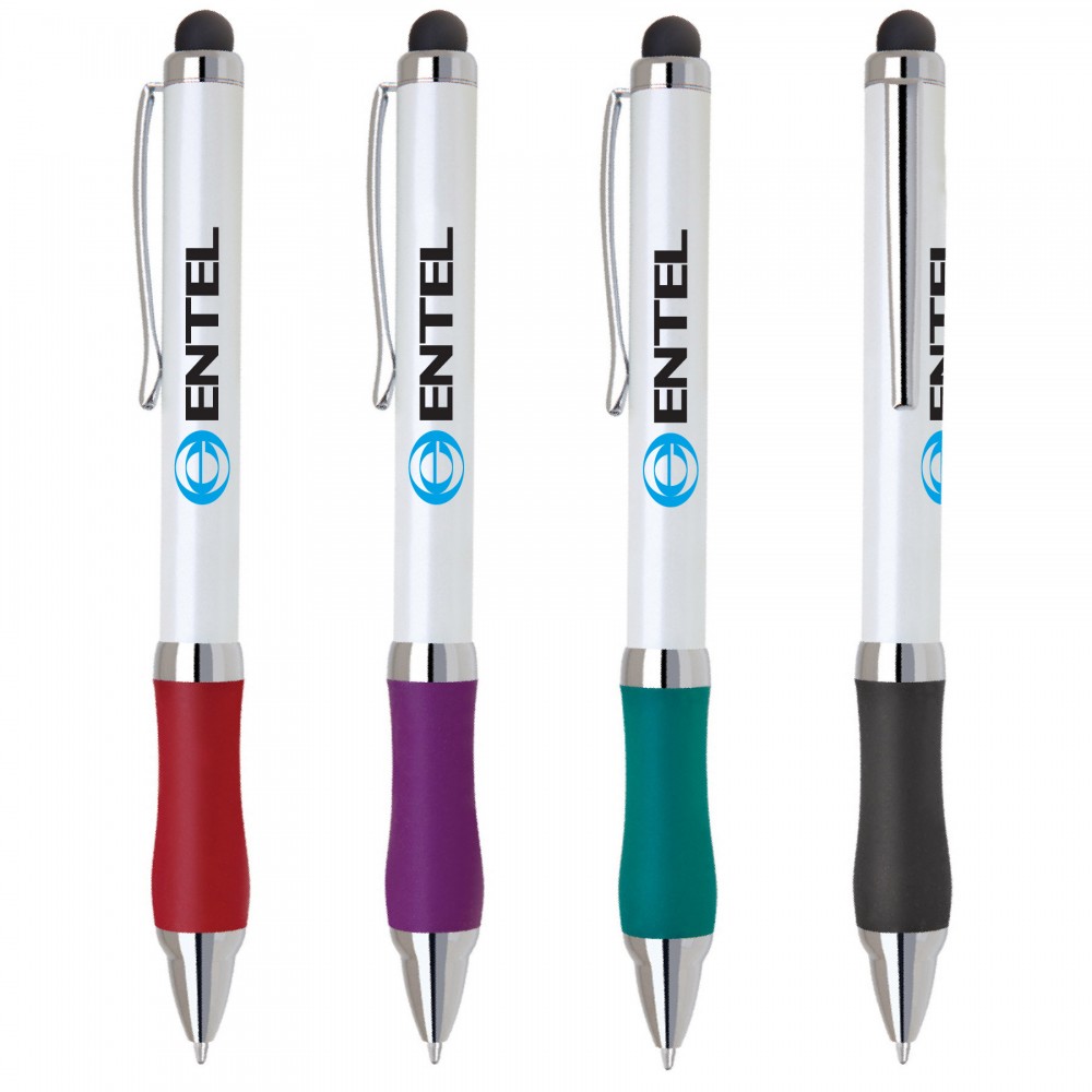 Phenom Two Function Touch Stylus Pen Logo Branded Phenom Two Function Touch Stylus Pen Logo Branded
