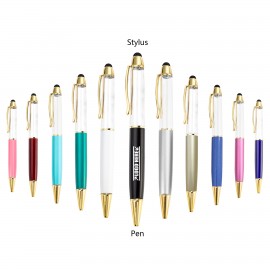 Stylus Metal Pen With DIY Empty Tube Logo Branded  Stylus Metal Pen With DIY Empty Tube Logo Branded