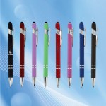 Curved Soft Touch Stylus Pen Logo Branded