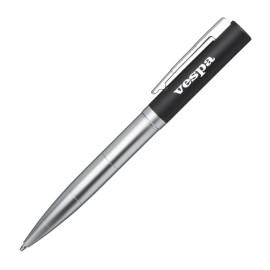 Custom Imprinted Hallo Metal Twist-Action Pen - Black