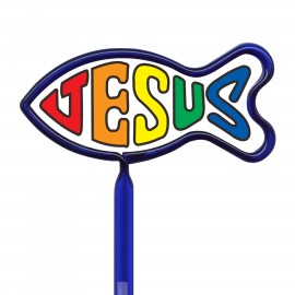 Custom Engraved Inkbend Standard Billboard Pens W/ Christian Fish Stock Insert