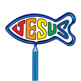 Custom Imprinted Inkbend Xtra Billboard Pens W/ Christian Fish Stock Insert