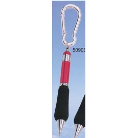 Custom Imprinted 4" Pen w/ Carabiner Clip (Siikscreen)