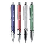 Custom Imprinted Metal Pen, Ballpoint pen, Click action, Blue ink refill optional
