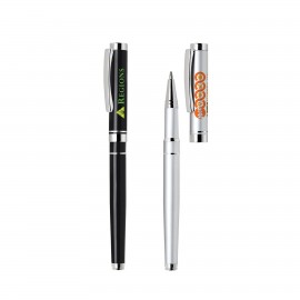 Custom Engraved Metal Pen, Rollerball pen, Twist action, Blue ink refill optional