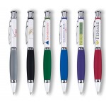 Custom Imprinted Metal Collection Click Action Ballpoint Pen w/ Heavy Weight Solid Brass