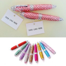 Logo Branded Rhinestone Covered Pen  Logo Branded Rhinestone Covered Pen