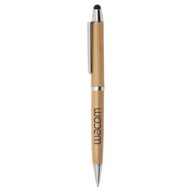 Custom Engraved Montrose Bamboo Stylus Pens  Custom Engraved Montrose Bamboo Stylus Pens