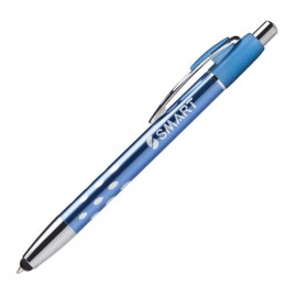 Custom Imprinted Fusion Metal Stylus Pen - Blue
