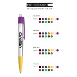 Custom Imprinted Schneider - Like Retractable Ballpoint Pen - Transparent