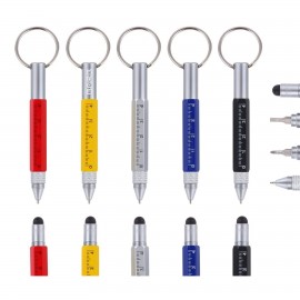 Multifunctional Ballpoint Pens with Key Ring Custom Engraved