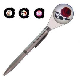 Custom Imprinted Advertising Flashlight Projector Pen