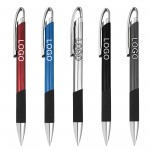 Aluminum Ballpoint Pen with Silicone Grip Custom Engraved