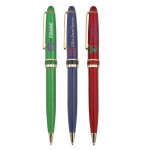 Metal Pen, Ballpoint pen, Twist action, Blue ink refill optional Custom Imprinted