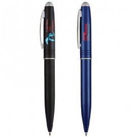 Custom Imprinted Metal Twist Action Ballpoint Pen w/ Matte Finish Barrel