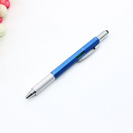Logo Branded 6 In 1 Multifunction Metal Ballpoint Pen