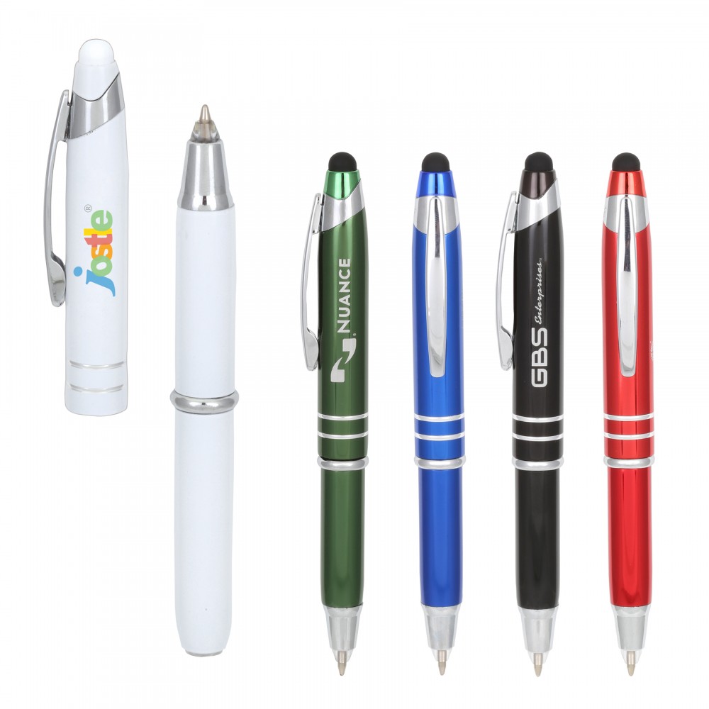 LED Light+Stylus Metal Ballpoint Custom Engraved LED Light+Stylus Metal Ballpoint Custom Engraved