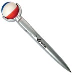 Beachball Specialty Pen w/Squeeze Topper Custom Engraved