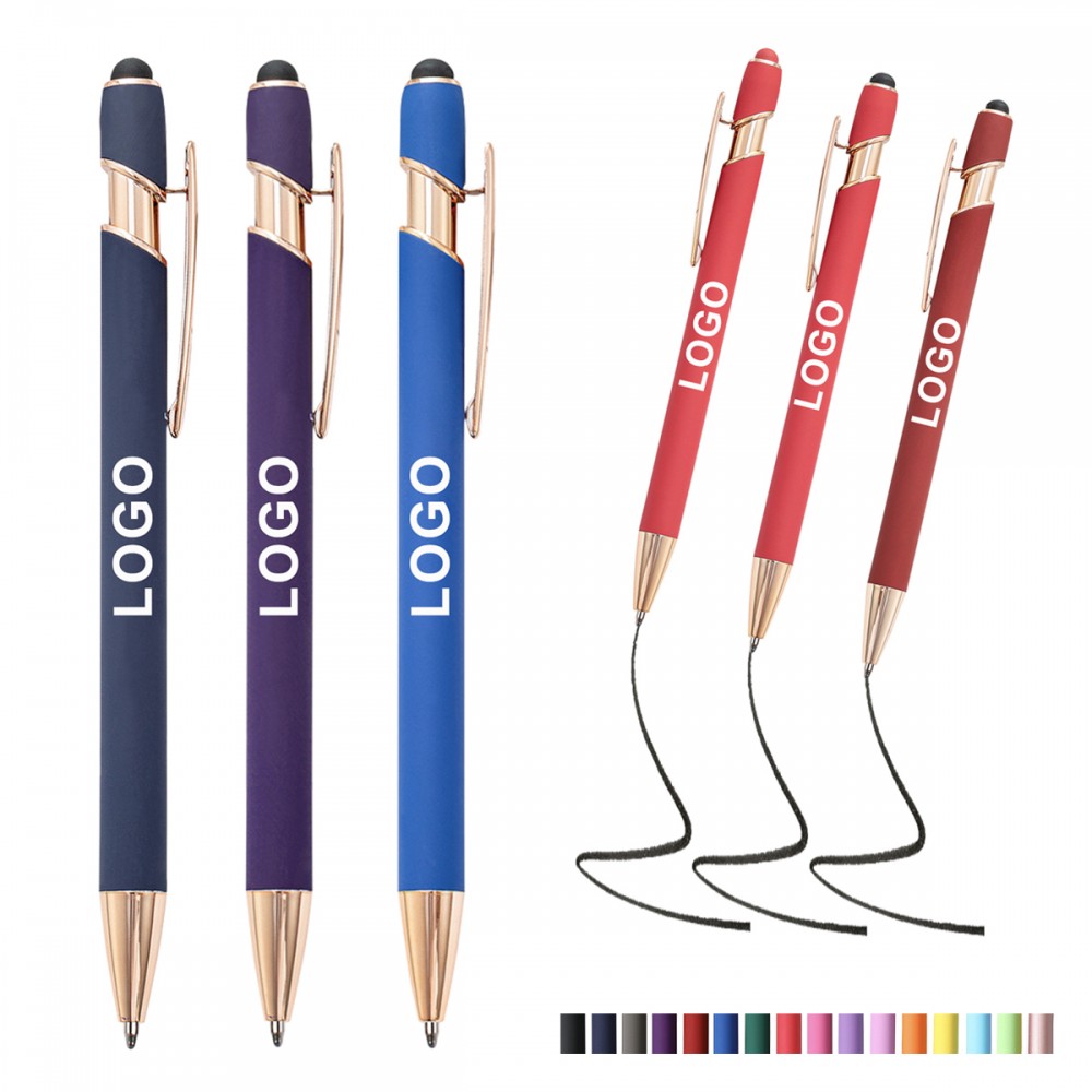 Soft-Touch Aluminum Rose Gold Aluminum Pole Logo Branded