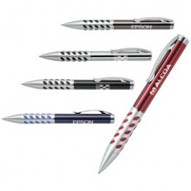 Custom Imprinted Metallic Cap Ballpoint Pen  Custom Imprinted Metallic Cap Ballpoint Pen