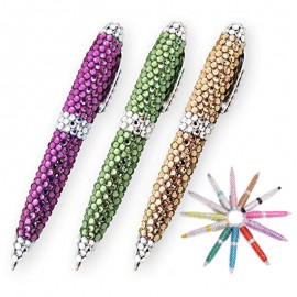 Bling Rhinestone Ball Point Pen Custom Engraved