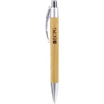 Palisade Bamboo Click-Action Ballpoint Pen Custom Imprinted