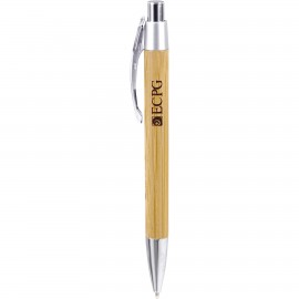 Custom Engraved Palisade Bamboo Click Action Ballpoint Pen