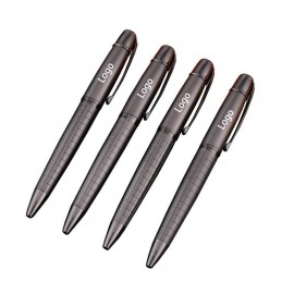 Logo Branded Lattice Metal Ball Pen