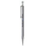 Chrome Silver Click Action Ballpoint Pen w/Triangular Barrel Custom Imprinted