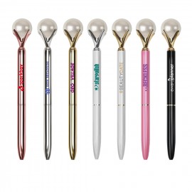 Custom Imprinted Pearl Topped Pen