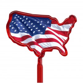 Logo Branded Inkbend Xtra Billboard Pens W/ USA Flag Stock Insert